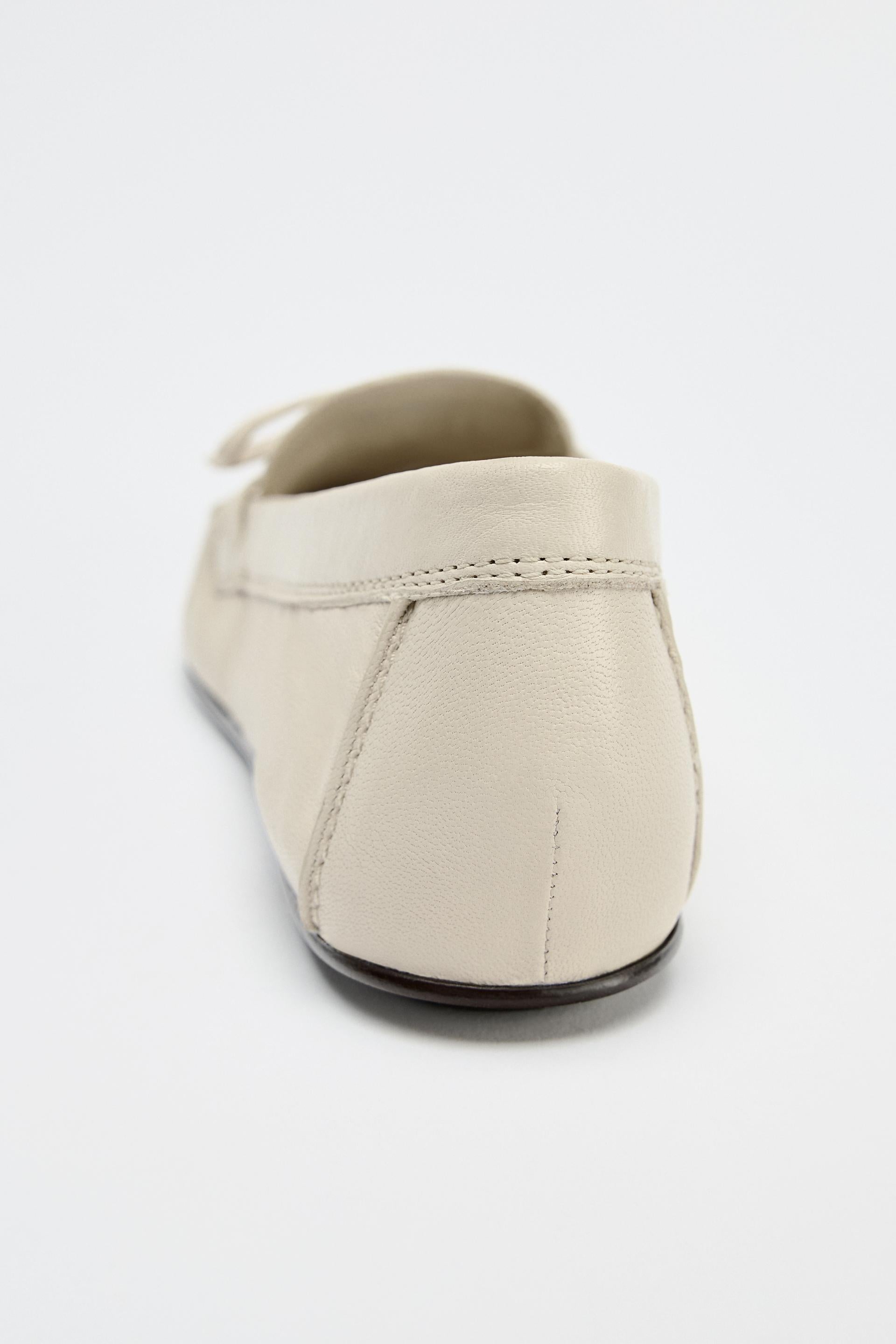 SOFT GATHERED LEATHER LOAFERS