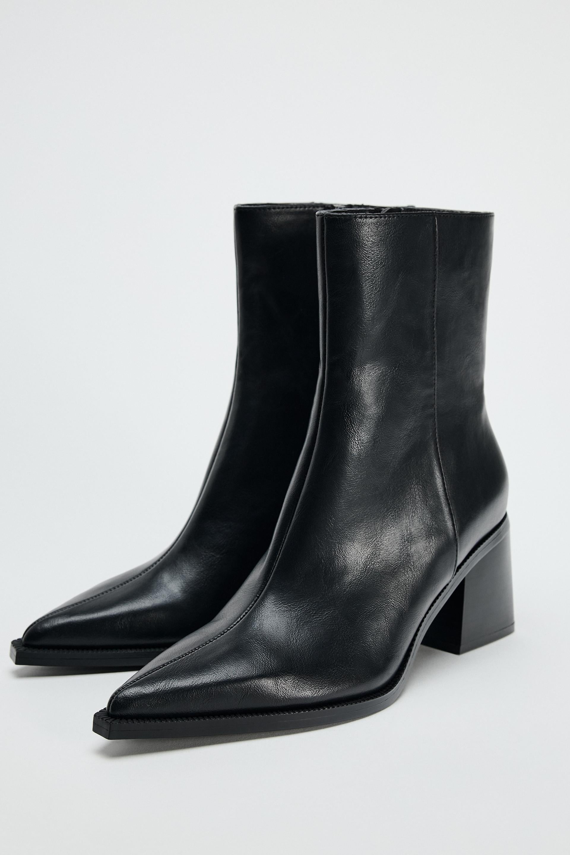 BLOCK HEEL ANKLE BOOTS