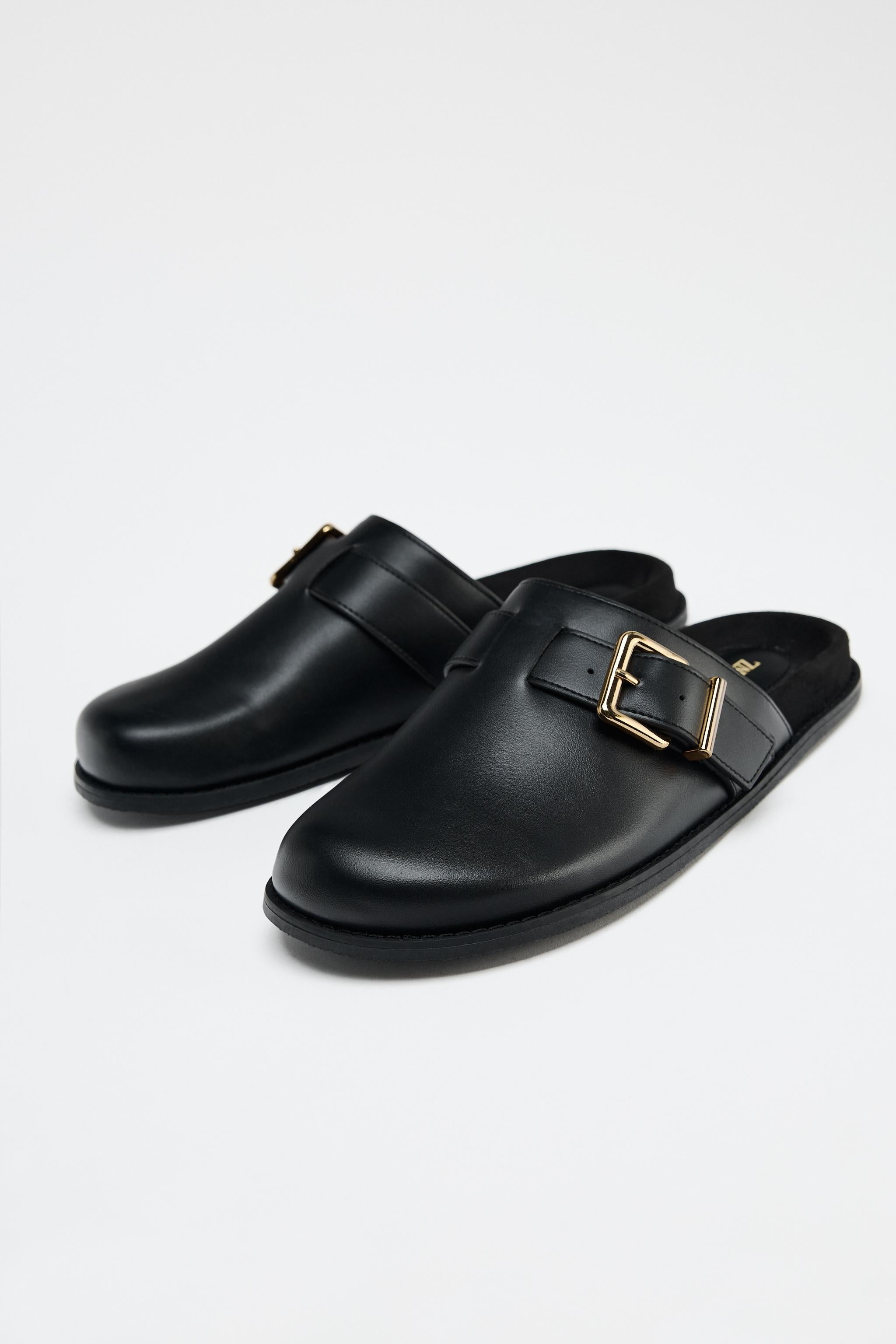 CLOGS WITH METAL BUCKLE