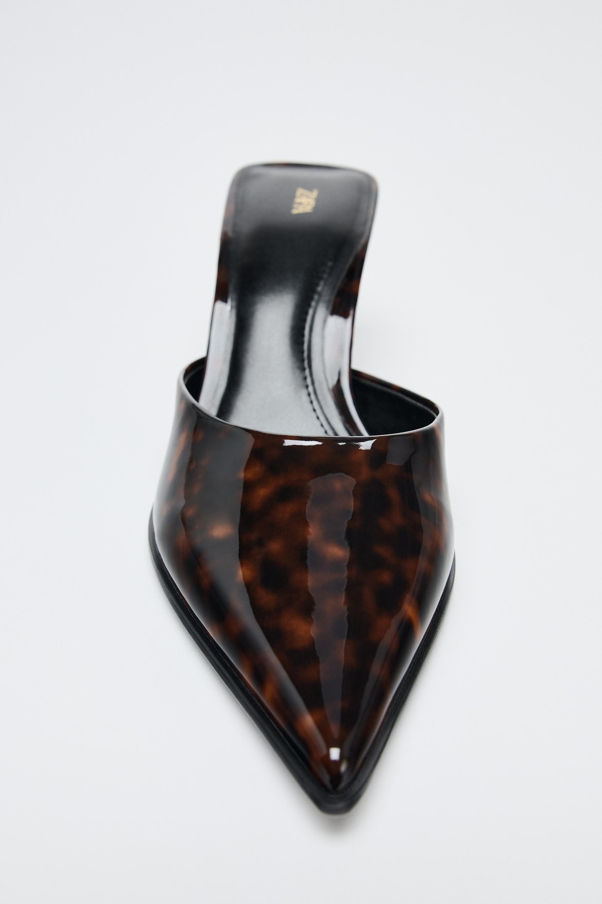 TORTOISESHELL SLINGBACK SHOES